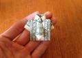 Simple money origami model: shirt